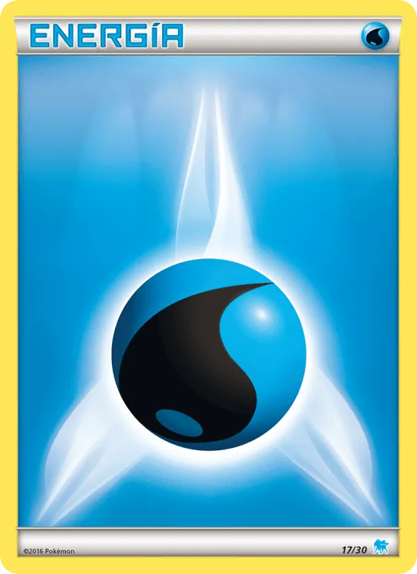 Energía Agua · Kit de Entrenador XY (Suicune) 17/30