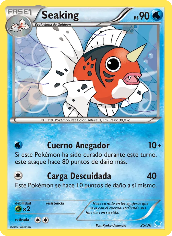 Seaking · Kit de Entrenador XY (Suicune) 25/30