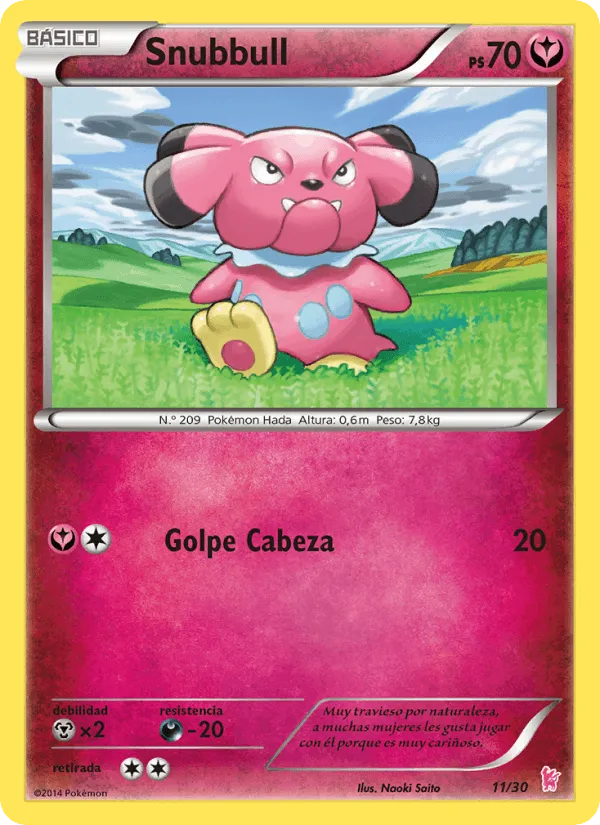 Snubbull · Kit de Entrenador XY (Pikachu Enmascarada) 11/30