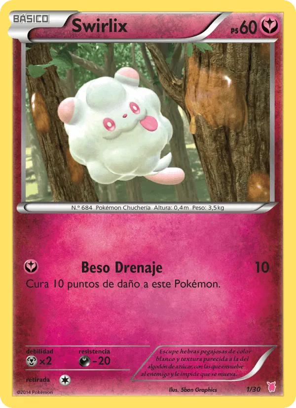 Swirlix · Kit de Entrenador XY (Wigglytuff) 1/30