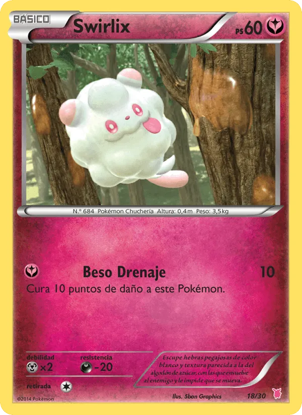 Swirlix · Kit de Entrenador XY (Wigglytuff) 18/30