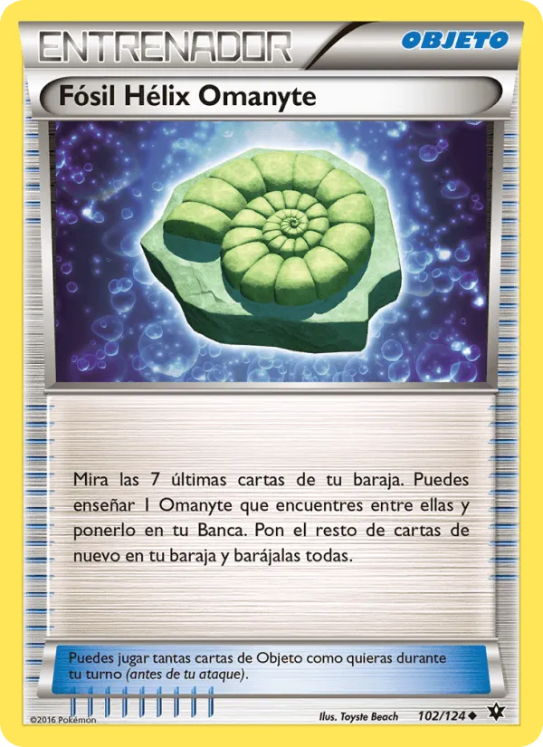 Fósil Hélix Omanyte · Destinos Enfrentados 102/124
