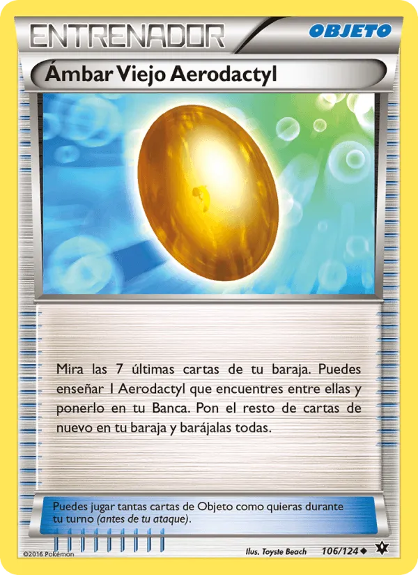 Ámbar Viejo Aerodactyl · Destinos Enfrentados 106/124