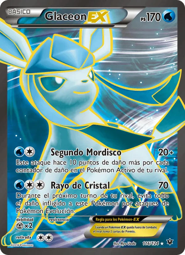 Glaceon EX · Destinos Enfrentados 116/124