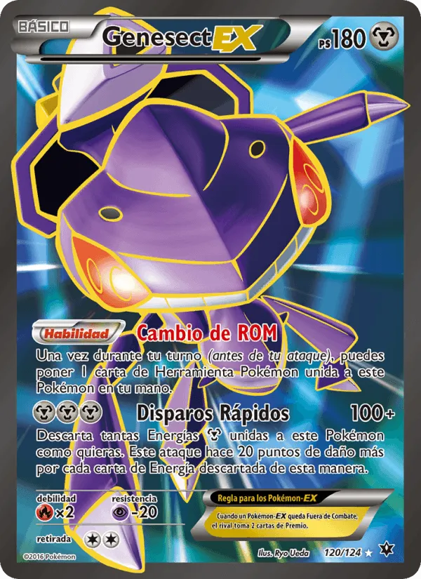 Genesect EX · Destinos Enfrentados 120/124