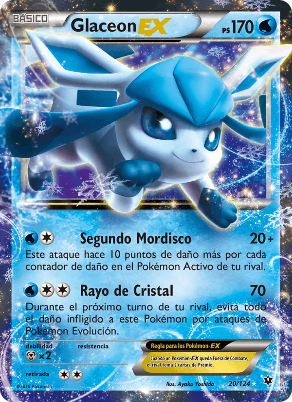 Glaceon EX · Destinos Enfrentados 20/124