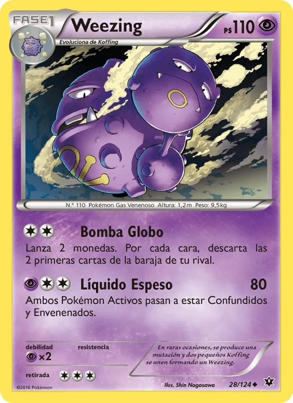 Weezing · Destinos Enfrentados 28/124