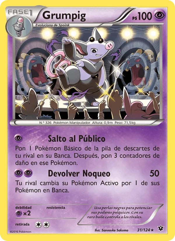 Grumpig · Destinos Enfrentados 31/124