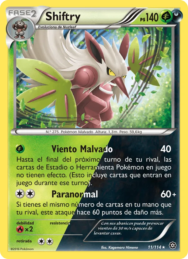 Shiftry · Asedio de Vapor 11/114