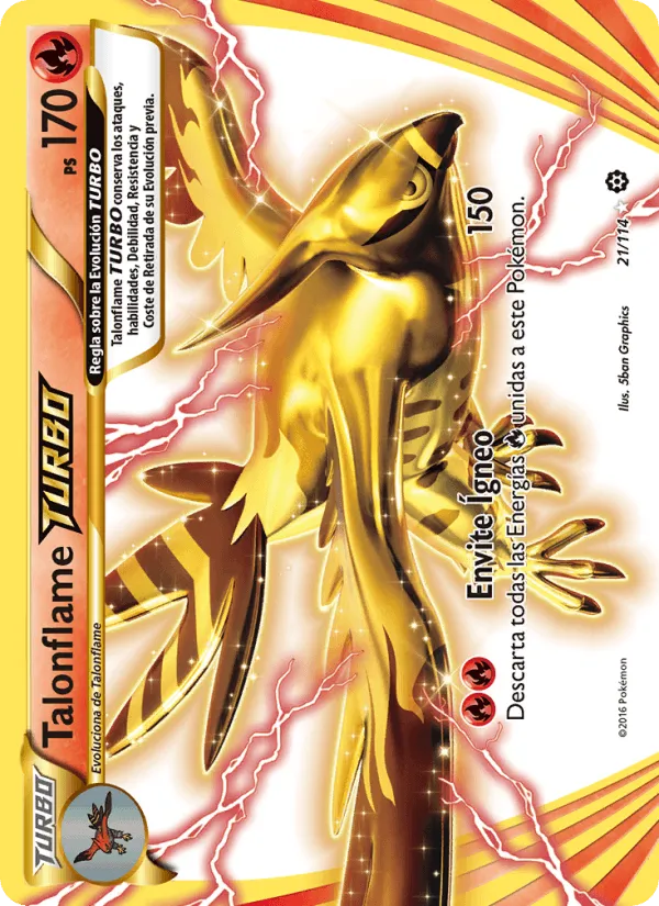Talonflame TURBO · Asedio de Vapor 21/114