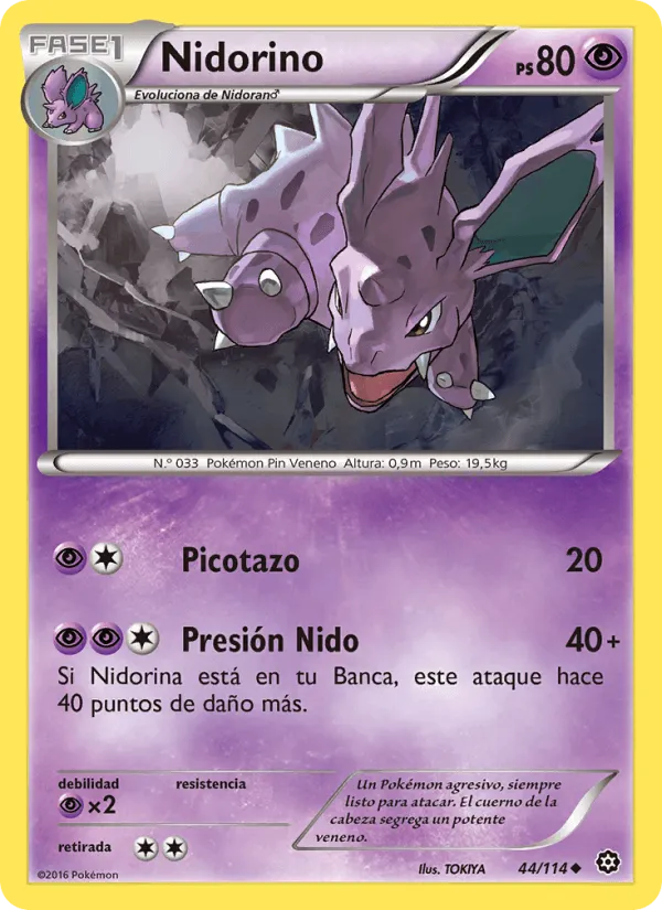 Nidorino · Asedio de Vapor 44/114