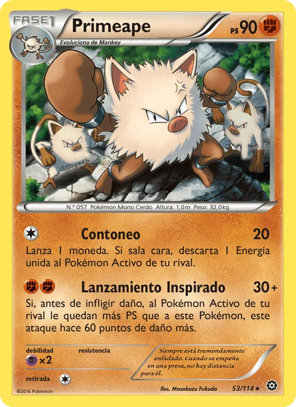 Primeape · Asedio de Vapor 53/114