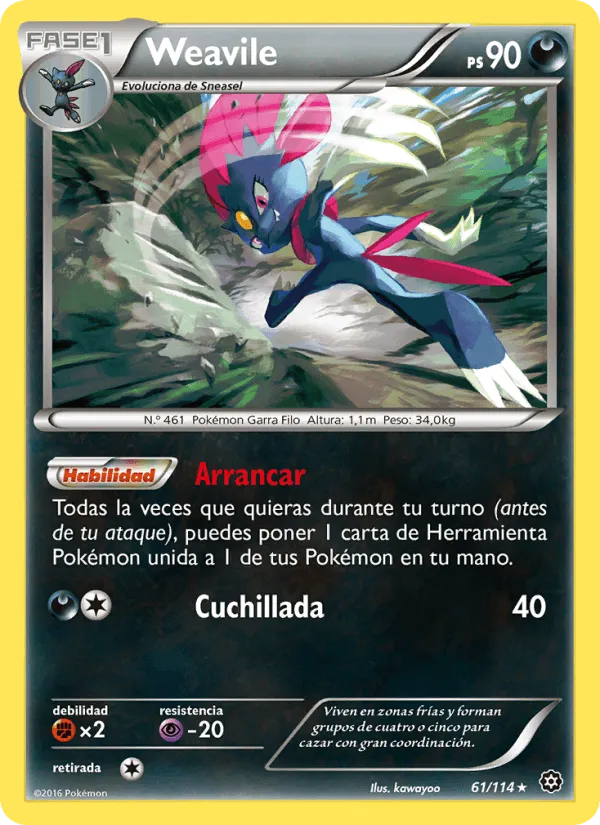 Weavile · Asedio de Vapor 61/114