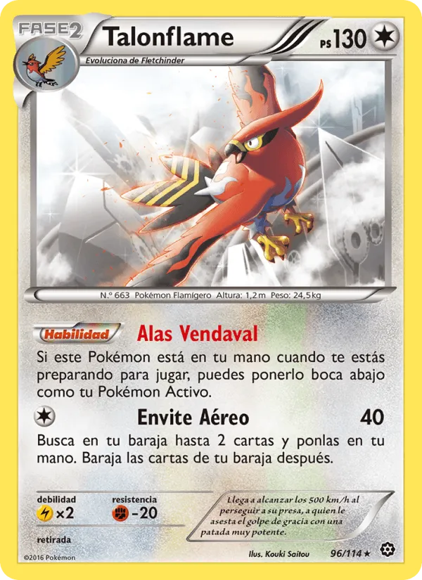 Talonflame · Asedio de Vapor 96/114