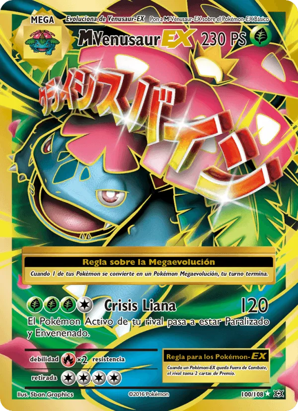 M Venusaur EX · Evoluciones 100/108
