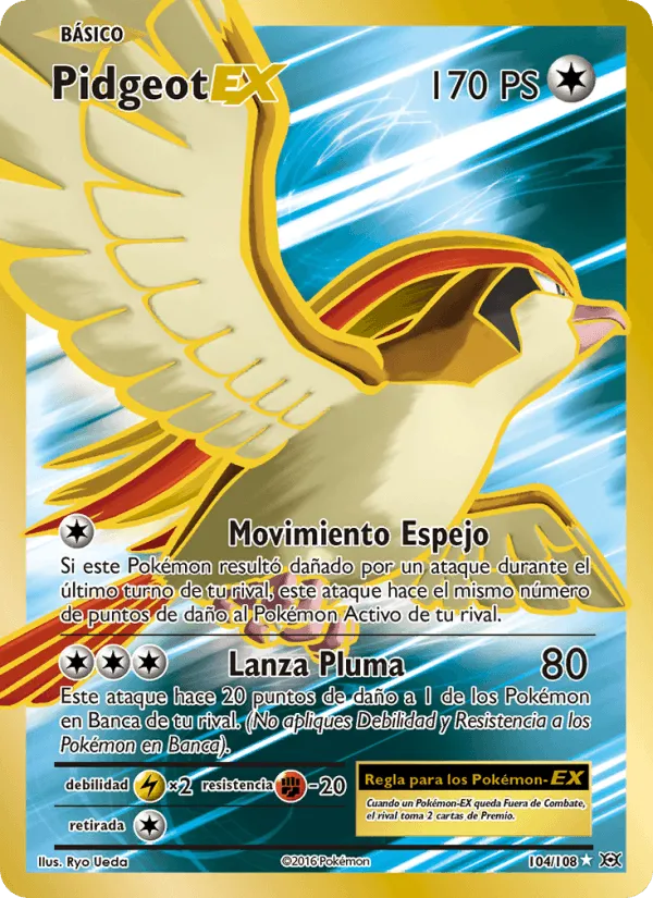 Pidgeot EX · Evoluciones 104/108
