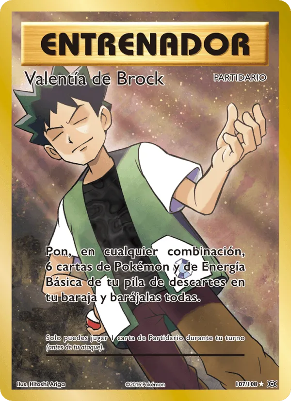Valentía de Brock · Evoluciones 107/108