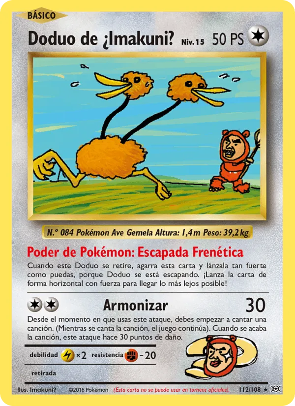Doduo de ¿Imakuni? · Evoluciones 112/108