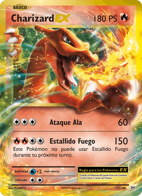 Charizard EX · Evoluciones 12/108