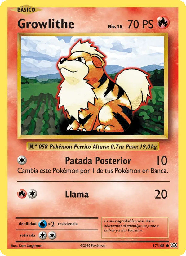 Growlithe · Evoluciones 17/108