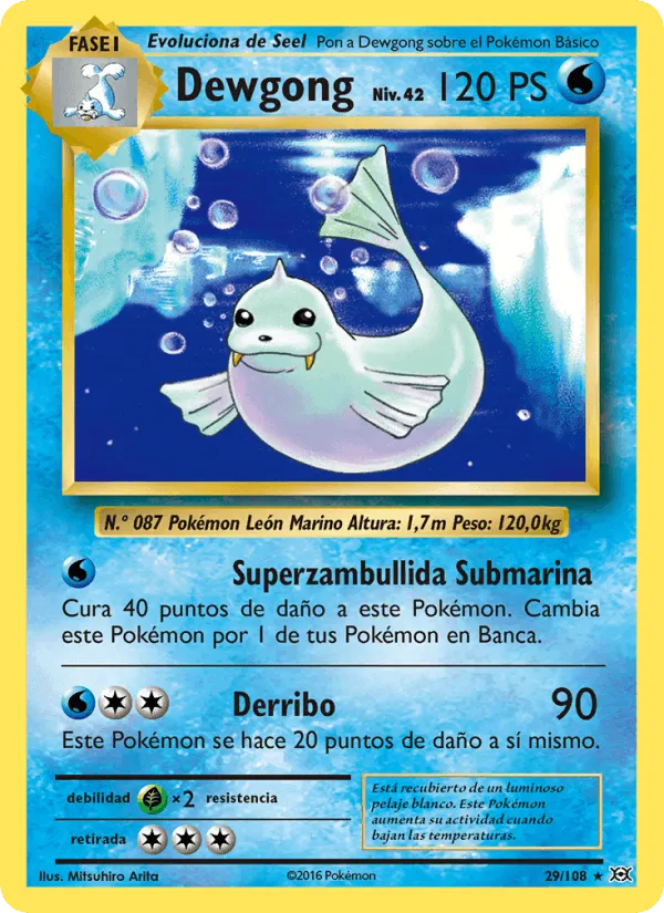 Dewgong · Evoluciones 29/108