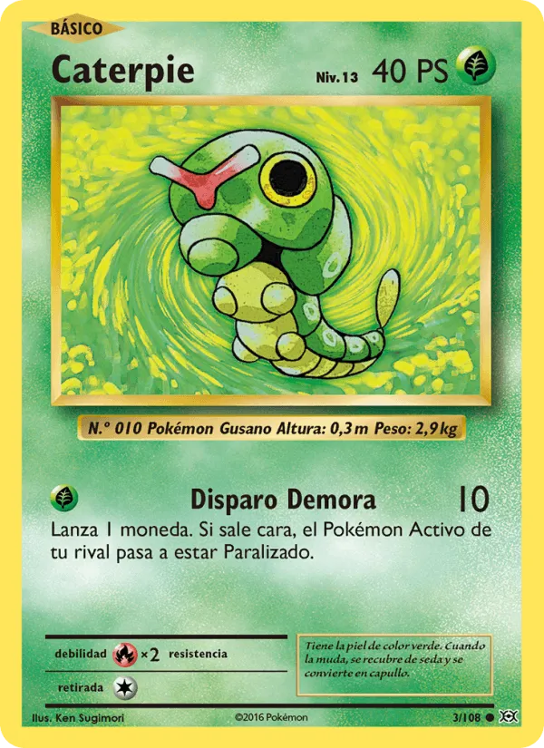 Caterpie · Evoluciones 3/108