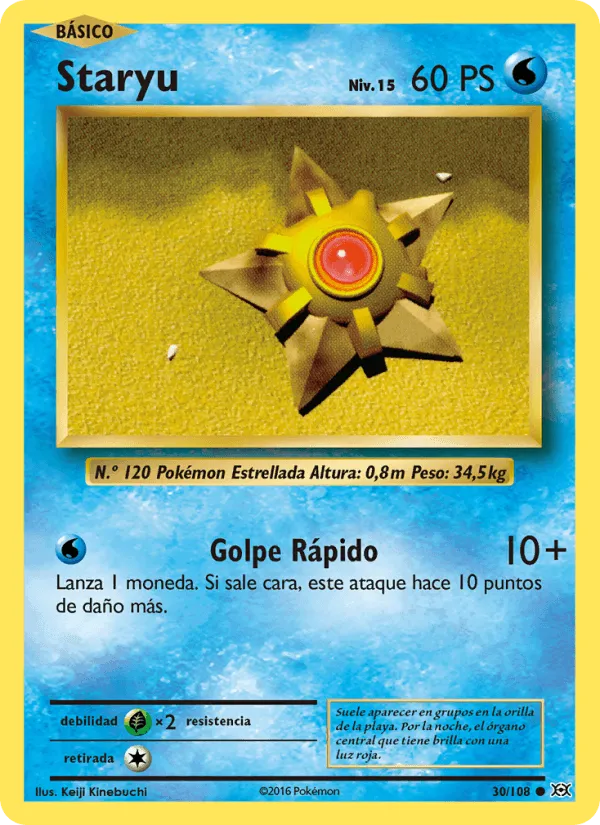 Staryu · Evoluciones 30/108