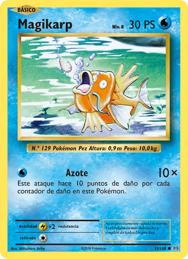 Magikarp · Evoluciones 33/108