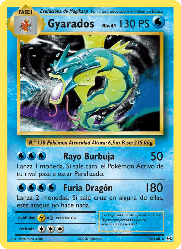 Gyarados · Evoluciones 34/108
