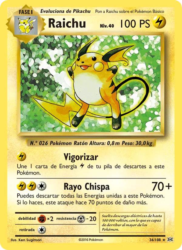 Raichu · Evoluciones 36/108