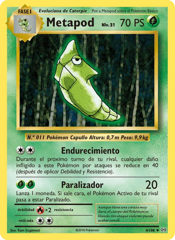 Metapod · Evoluciones 4/108