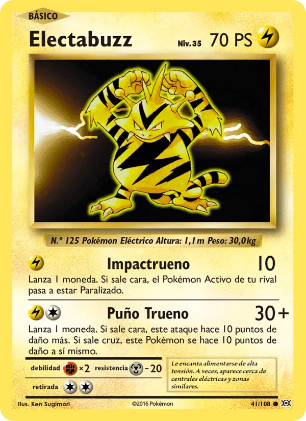 Electabuzz · Evoluciones 41/108