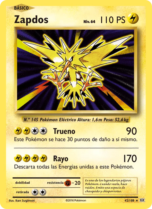 Zapdos · Evoluciones 42/108