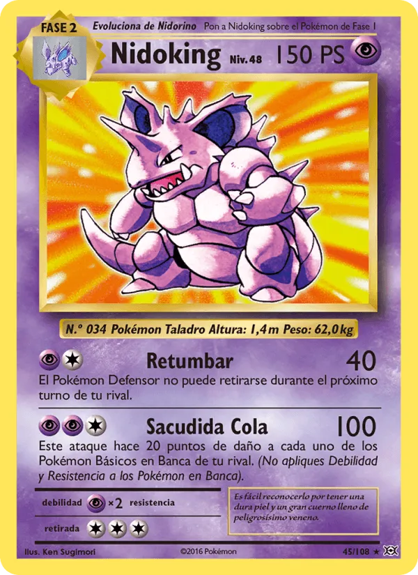 Nidoking · Evoluciones 45/108