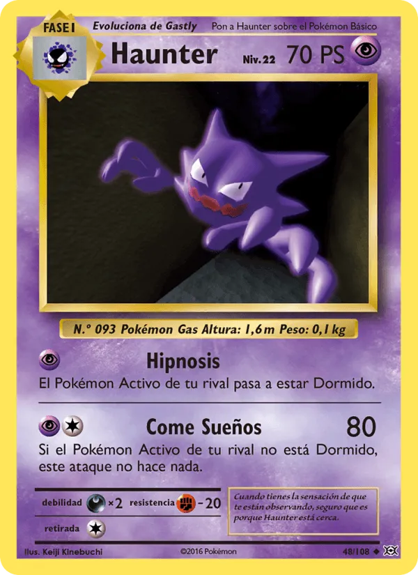 Haunter · Evoluciones 48/108