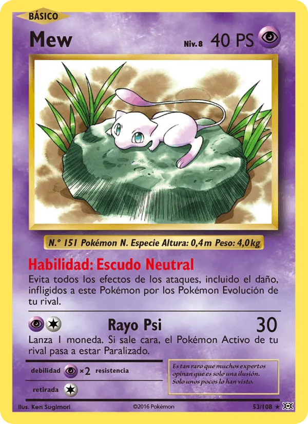 Mew · Evoluciones 53/108