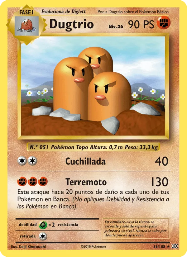 Dugtrio · Evoluciones 56/108