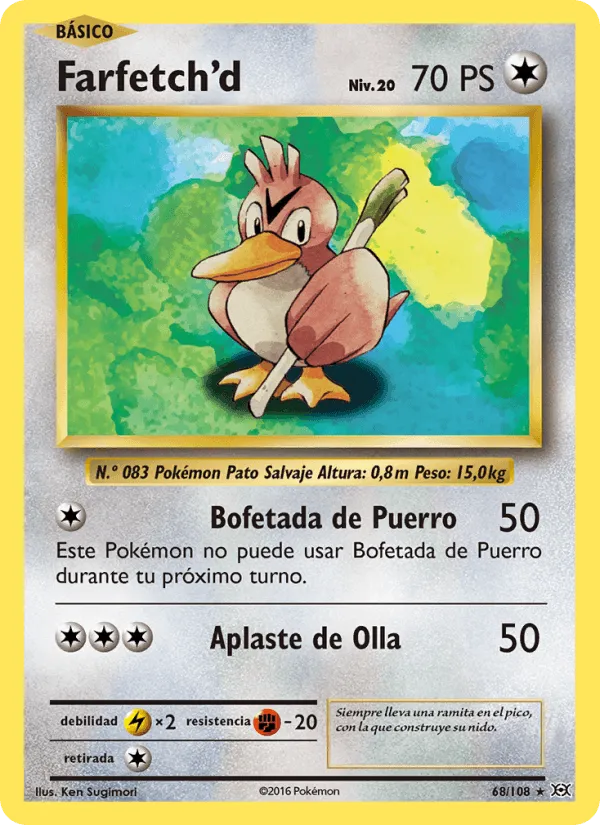 Farfetch'd · Evoluciones 68/108