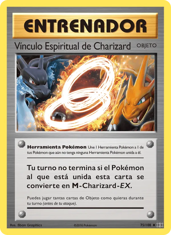Vínculo Espiritual de Charizard · Evoluciones 75/108