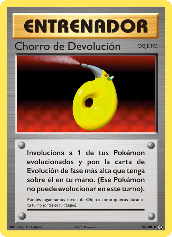 Chorro de Devolución · Evoluciones 76/108