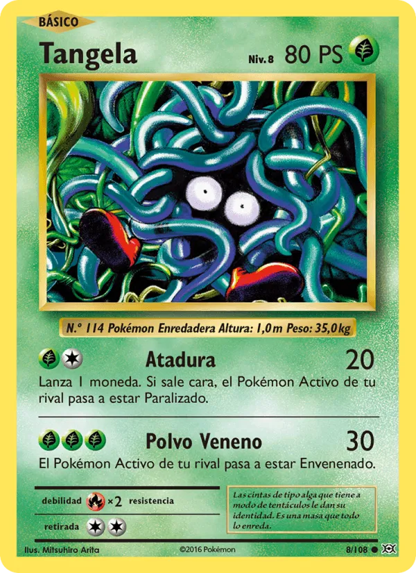 Tangela · Evoluciones 8/108