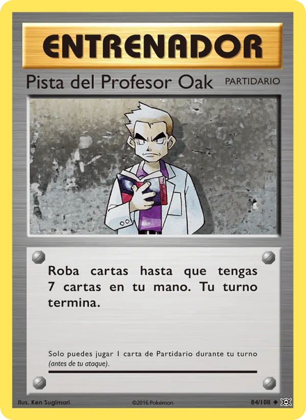 Pista del Profesor Oak · Evoluciones 84/108