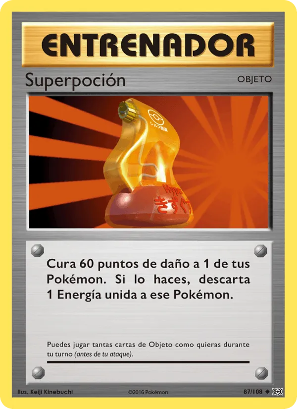Superpoción · Evoluciones 87/108