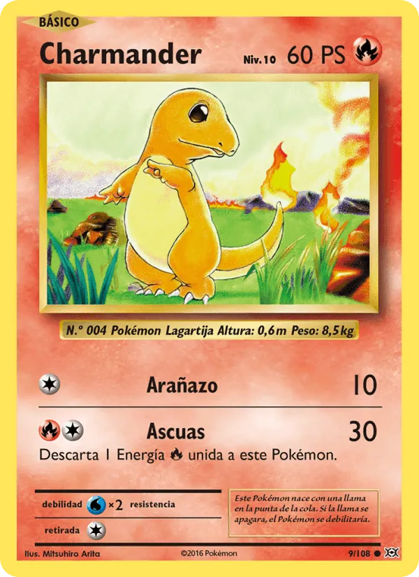Charmander · Evoluciones 9/108