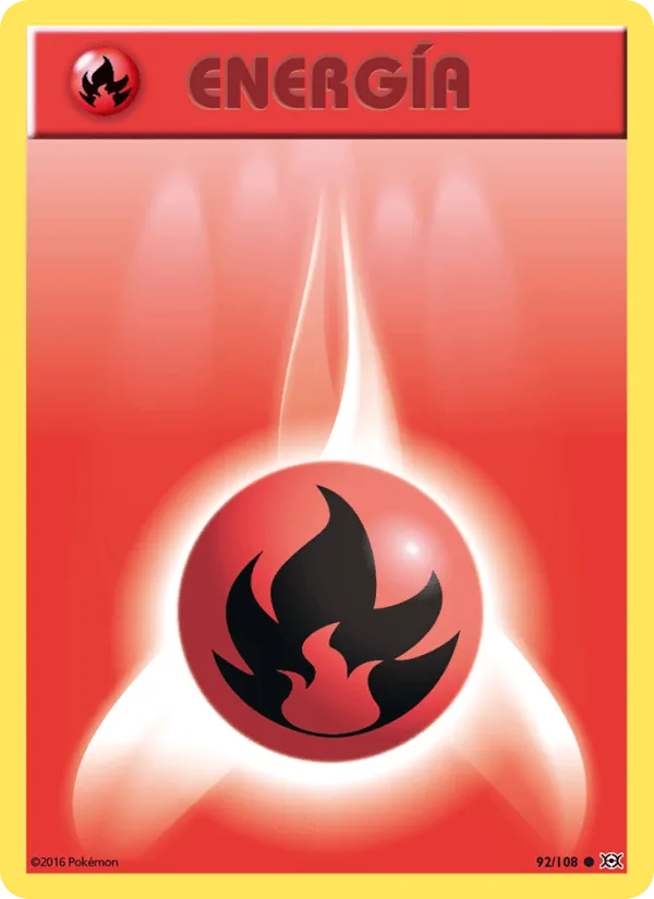 Energía Fuego · Evoluciones 92/108