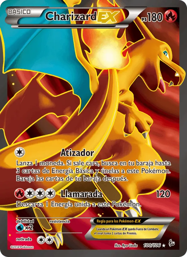 Charizard EX · Destellos de Fuego 100/106