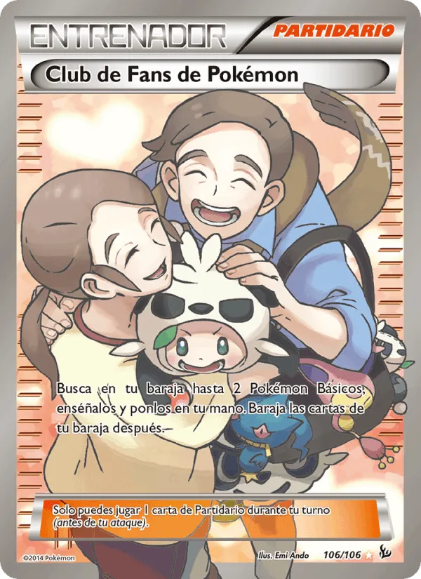Club de Fans de Pokémon · Destellos de Fuego 106/106