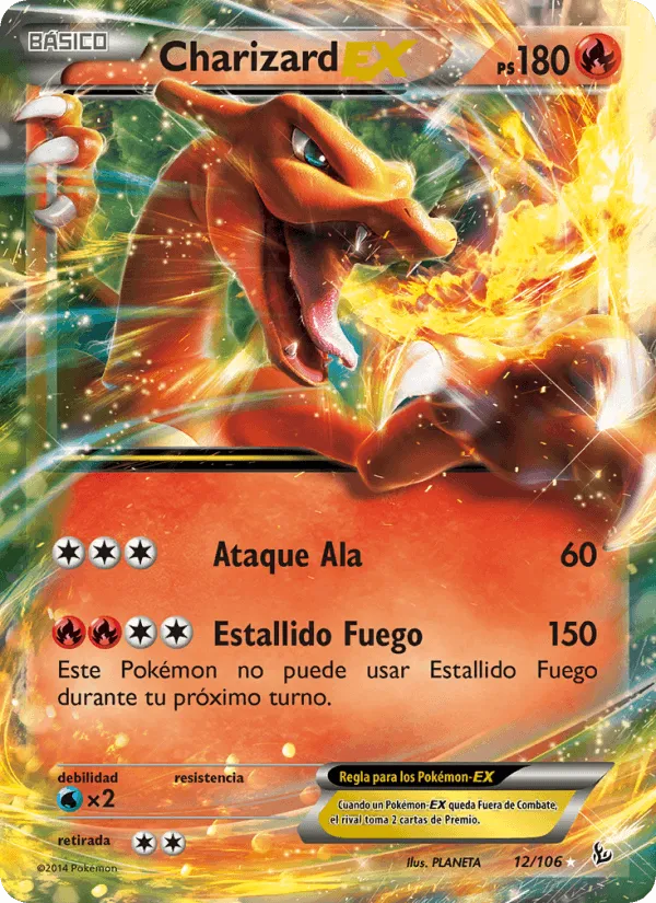 Charizard EX · Destellos de Fuego 12/106