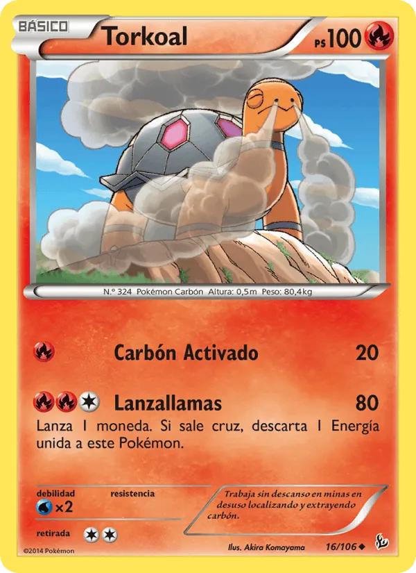 Torkoal · Destellos de Fuego 16/106