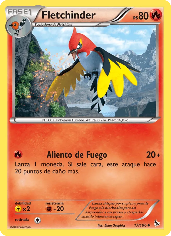 Fletchinder · Destellos de Fuego 17/106
